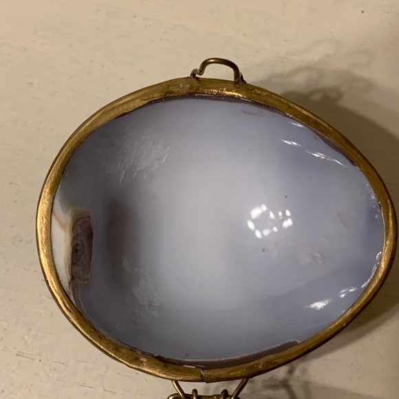 Vintage shell trinket box & clasp beautiful - Picture 6 of 9